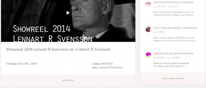 Uppdatering av filmportalen