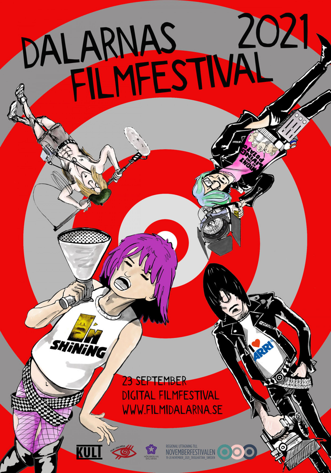 Affisch för Dalarnas filmfestival med datumet den 23 septmber i fokus