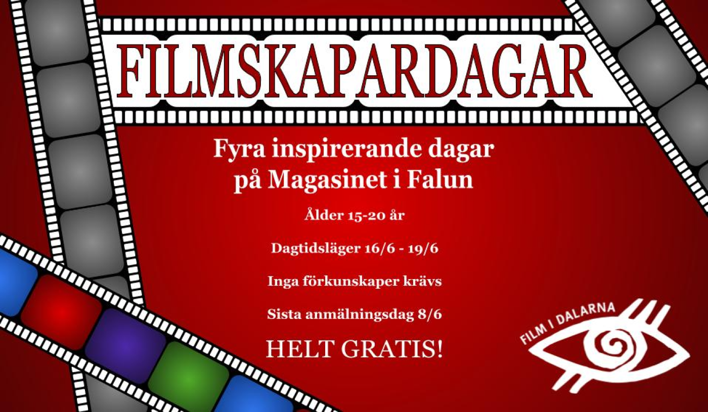 affisch med filmnegativ och med texten Filmskapardagar