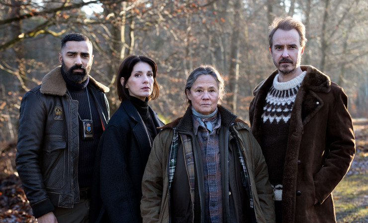 I huvudrollerna Alexander Abdallah, Nina Zanjani, Pernilla August och Jonas Karlsson. Foto: Credit Særún Hrafnkelsdóttir Norén