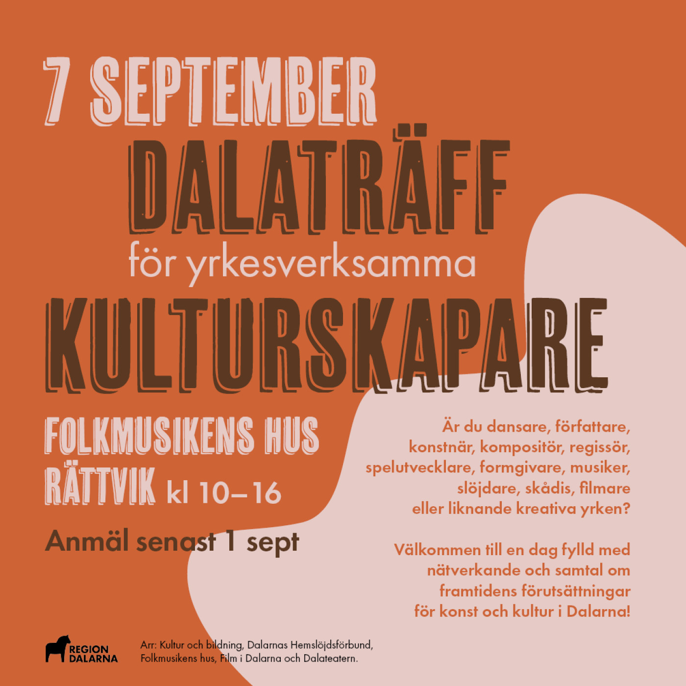 text om info 7 sept dalaträff för kulturarbetare