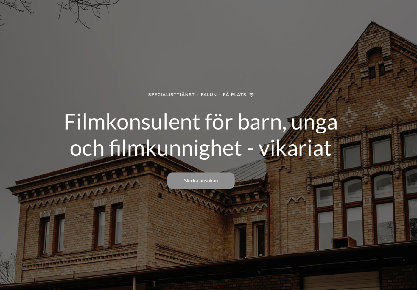 Film i Dalarna söker vikarierande filmkonsulent för barn, unga och filmkunnighet