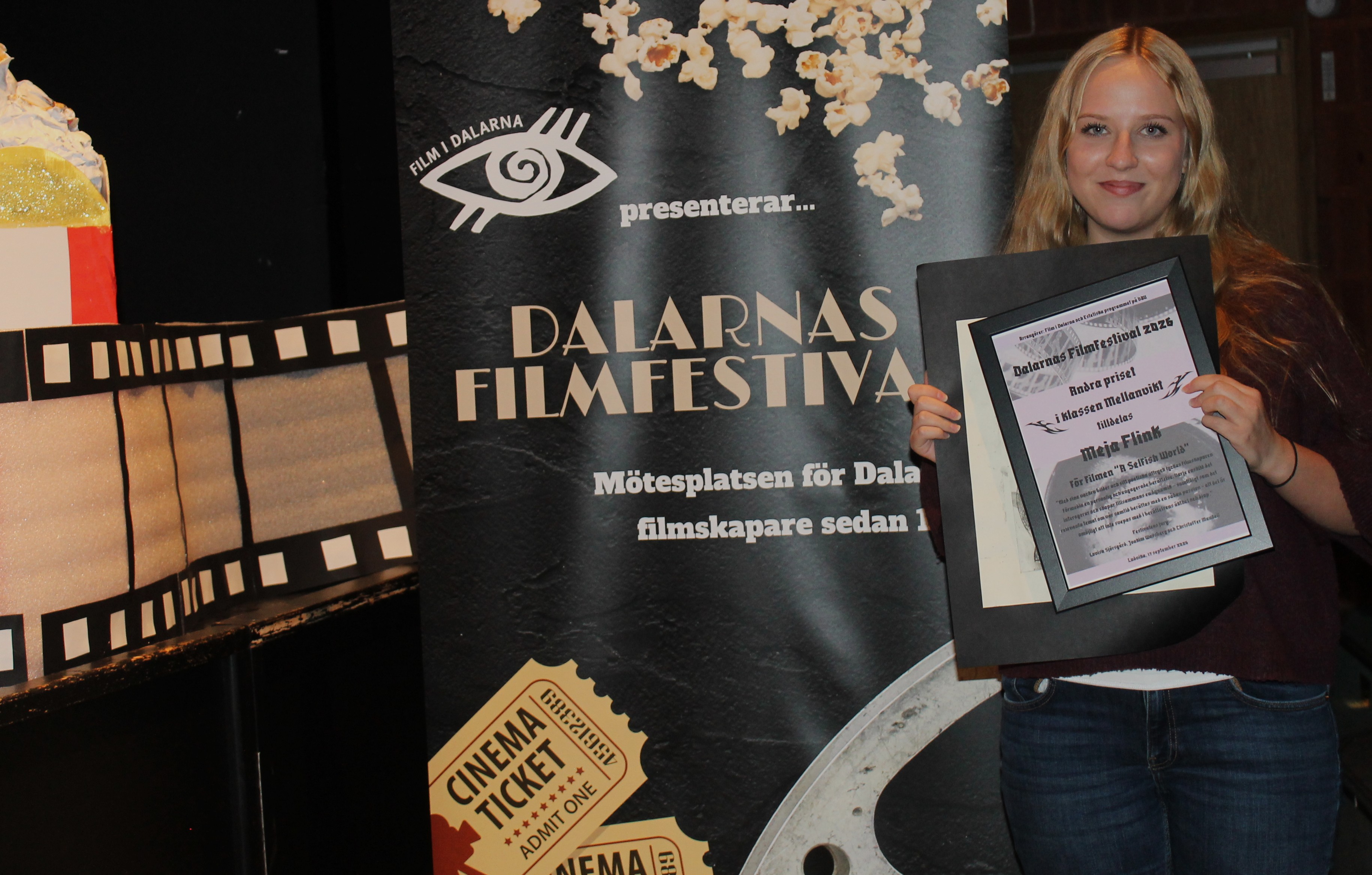 Andra pris mellanvikt Meja Flink för filmen: A Selfish World